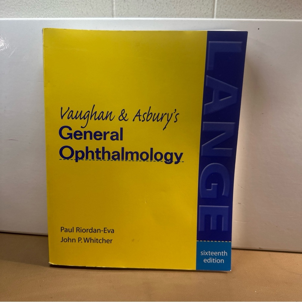 's General Ophthalmology Book - Yellow and Blue